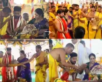 వర్షాలు సమృద్ధిగా కురవాలని మహా వరుణ యాగం.. సీఎం దంపతుల ప్రత్యేక పూజలు