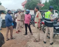 నందిగామ పోలీస్ స్టేషన్ ఆధ్వర్యంలో నాకాబందీ   
