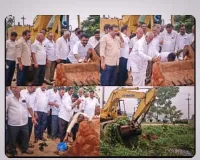 ఎమ్మెల్యే కుంభం సొంత నిధులతో భీమలింగం కాలువలో గుర్రపు డెక్క తొలగింపు