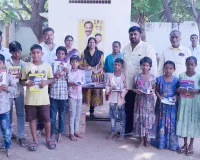 విద్యార్థుల సంక్షేమానికి గద్దె విజయ్ నేత సేవా కార్యక్రమం.