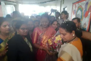 జాగృతి జనం బాటలో భాగంగా కృష్ణవేణి   టాలెంట్ స్కూల్  సందర్శన