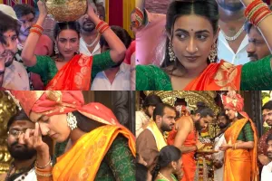 బోనాల పండుగలో సినీ నటి నిహారిక.. అమ్మవారికి బంగారు బోనం సమర్పణ