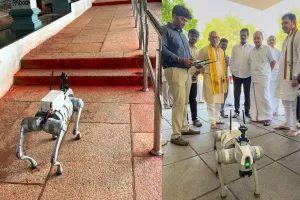 తిరుమల నడకమార్గంలో AI రోబోట్‌ డాగ్‌