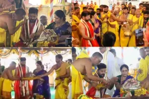 వర్షాలు సమృద్ధిగా కురవాలని మహా వరుణ యాగం.. సీఎం దంపతుల ప్రత్యేక పూజలు