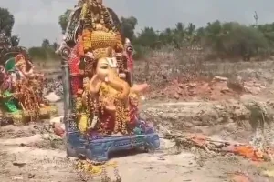 వినాయక నిమజ్జనానికి నీటి తిప్పలు.. ఏపీలో ఎండిపోయిన చెరువులు